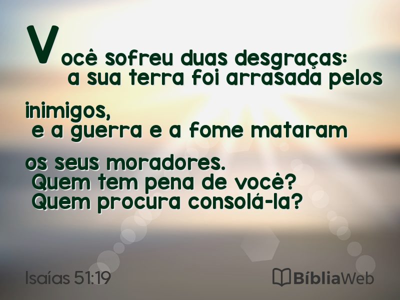 Isaías 51:19 em imagem para compartilhar