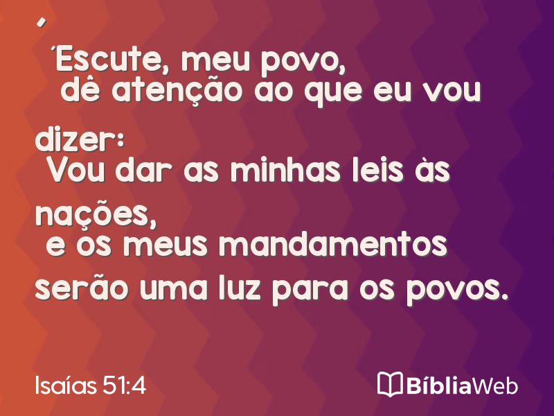 Isaías 51:4 em imagem para compartilhar