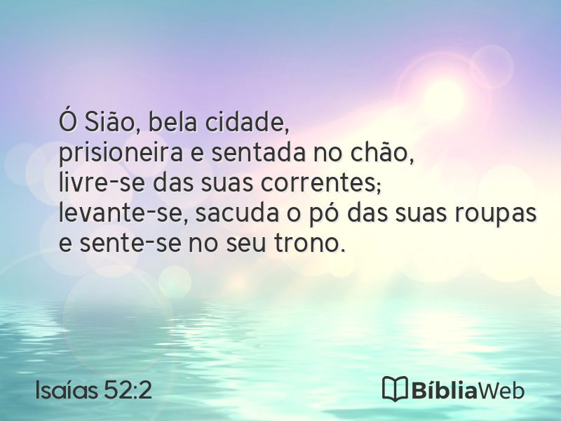 Isaías 52:2 em imagem para compartilhar