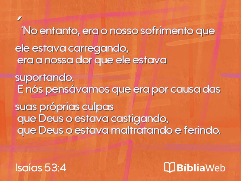 Isaías 53:4 em imagem para compartilhar