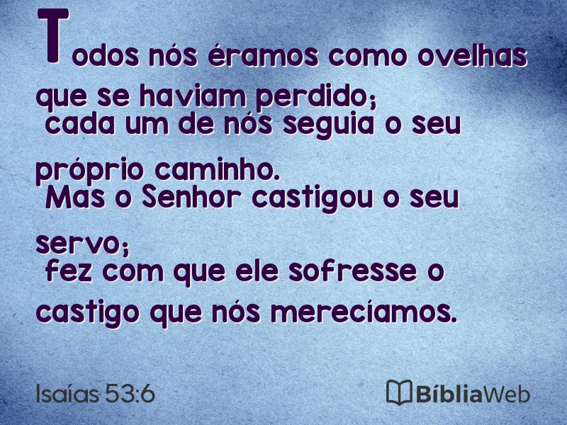 Isaías 53:6 em imagem para compartilhar