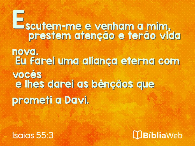 Isaías 55:3 em imagem para compartilhar