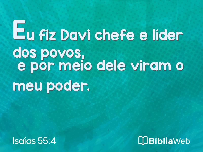 Isaías 55:4 em imagem para compartilhar