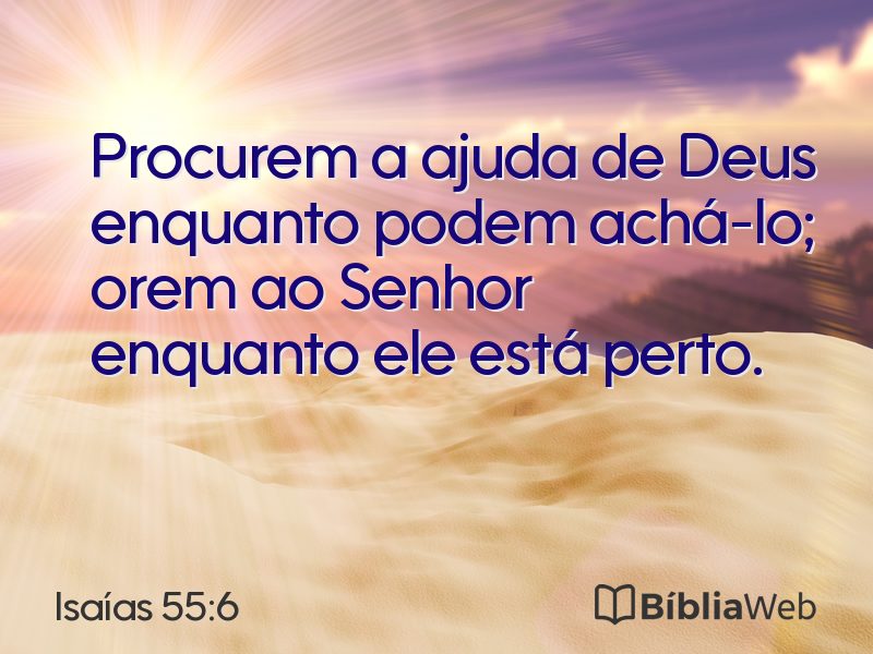 Isaías 55:6 em imagem para compartilhar