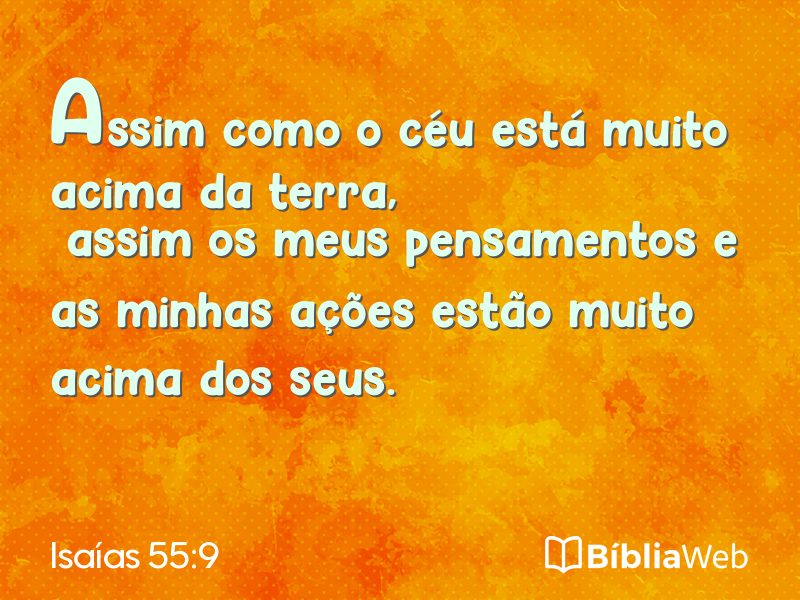 Isaías 55:9 em imagem para compartilhar