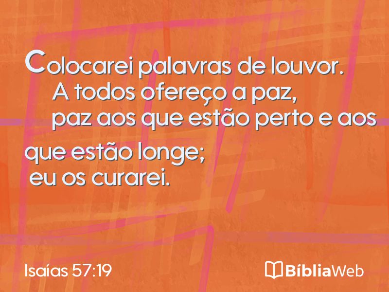 Isaías 57:19 em imagem para compartilhar