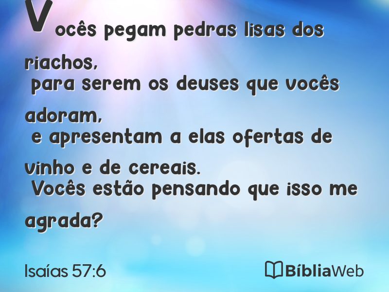 Isaías 57:6 em imagem para compartilhar