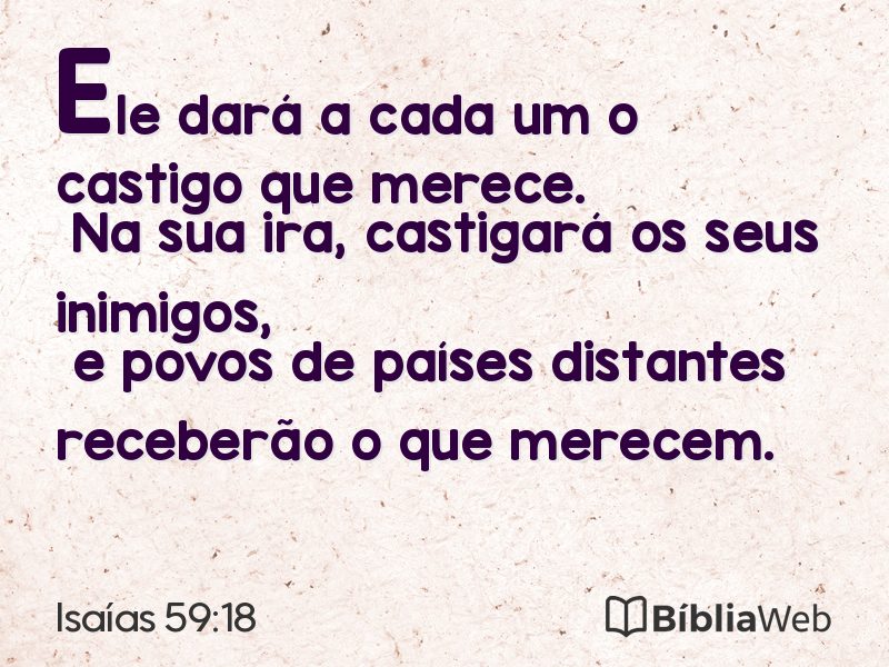 Isaías 59:18 em imagem para compartilhar
