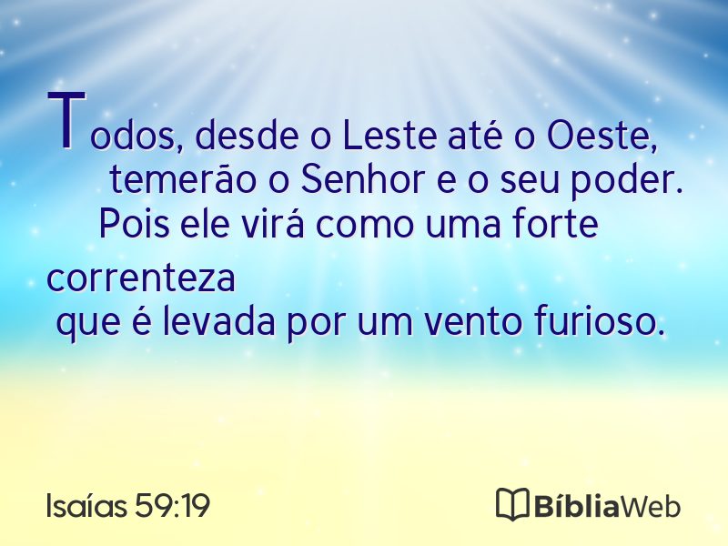 Isaías 59:19 em imagem para compartilhar