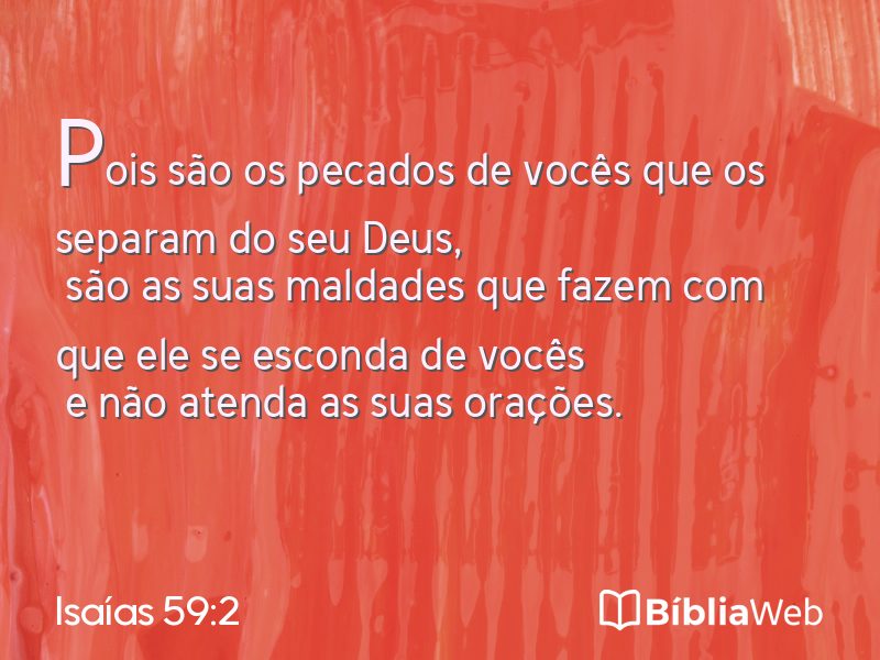 Isaías 59:2 em imagem para compartilhar