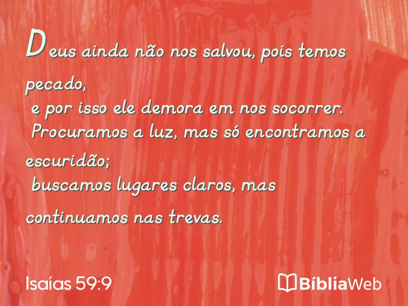 Isaías 59:9 em imagem para compartilhar