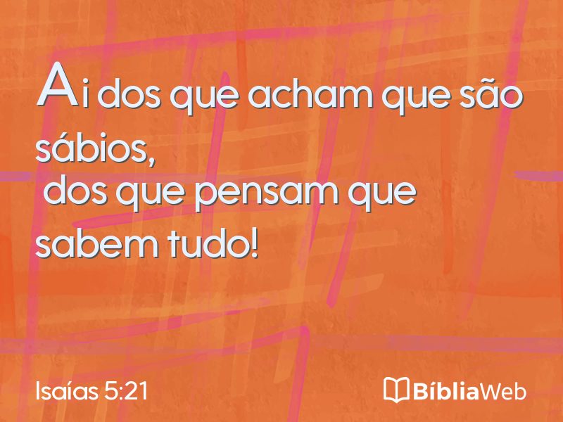 Isaías 5:21 em imagem para compartilhar