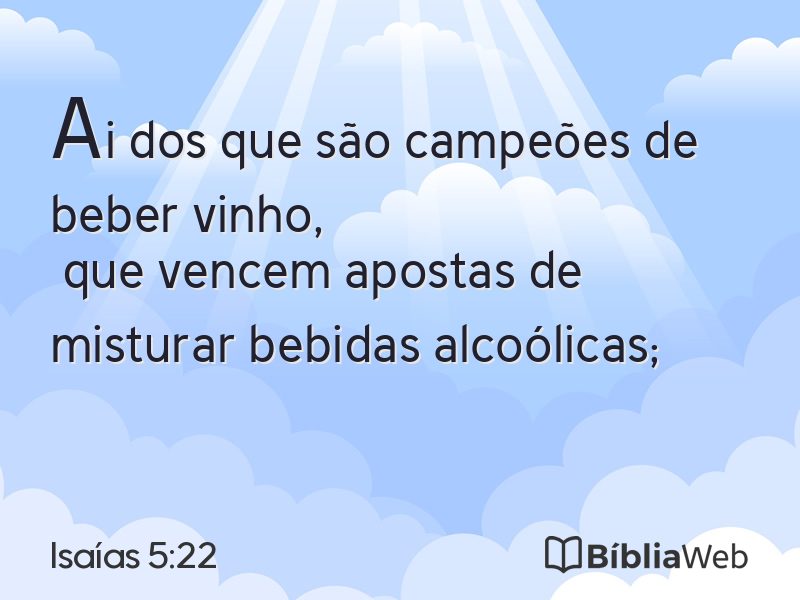 Isaías 5:22 em imagem para compartilhar