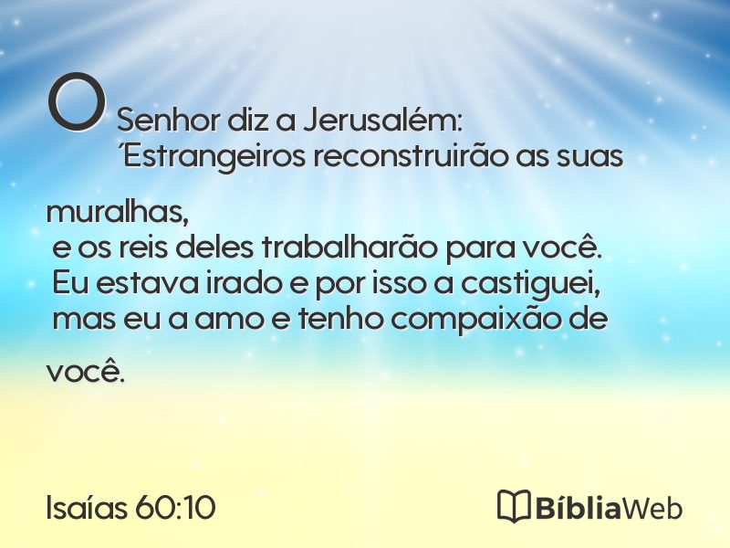 Isaías 60:10 em imagem para compartilhar