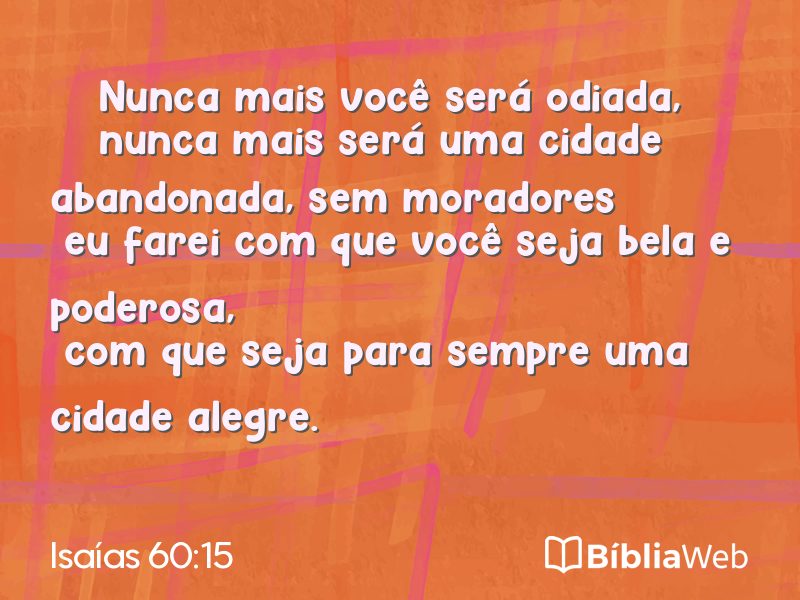 Isaías 60:15 em imagem para compartilhar