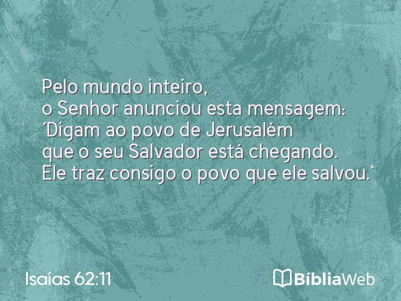 Isaías 62:11 em imagem para compartilhar