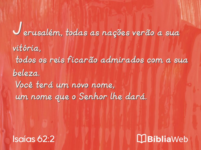 Isaías 62:2 em imagem para compartilhar