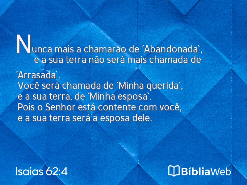 Isaías 62:4 em imagem para compartilhar