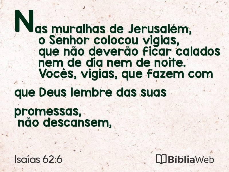 Isaías 62:6 em imagem para compartilhar
