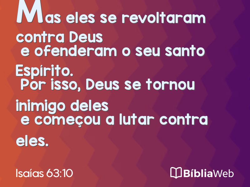 Isaías 63:10 em imagem para compartilhar