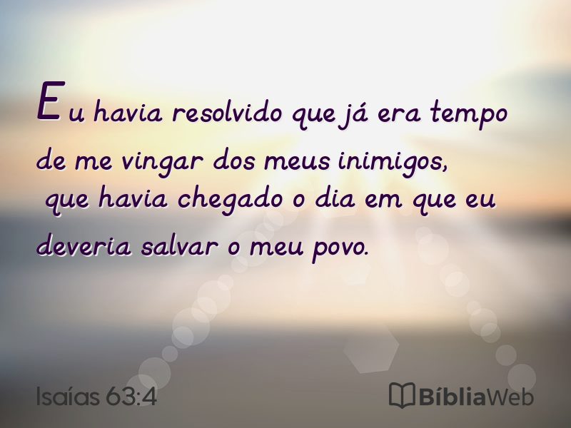 Isaías 63:4 em imagem para compartilhar