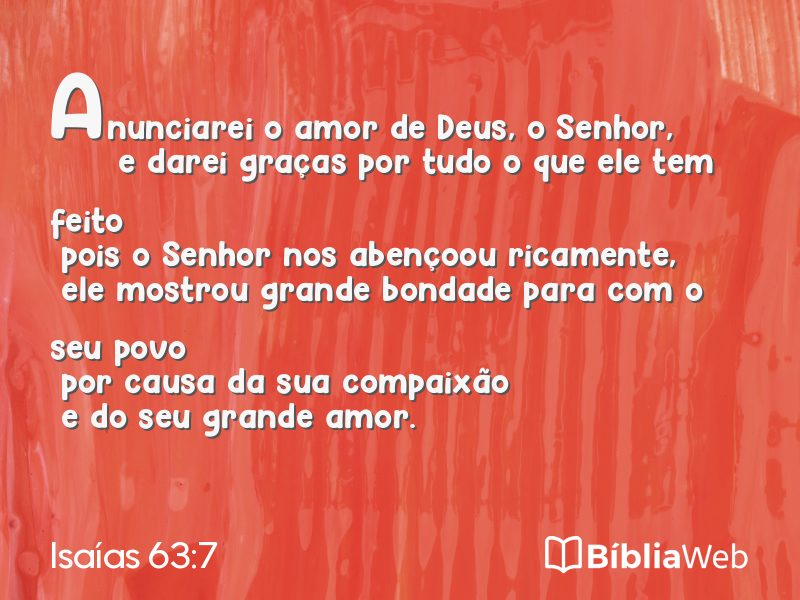 Isaías 63:7 em imagem para compartilhar