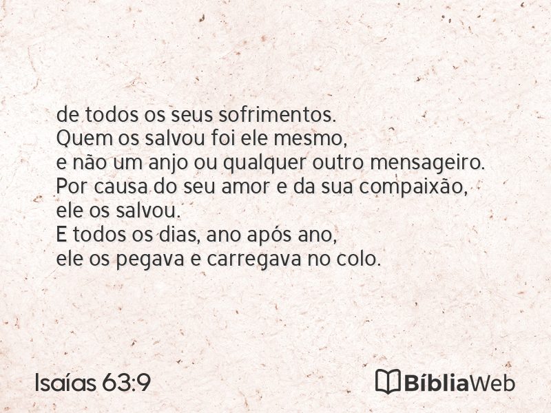 Isaías 63:9 em imagem para compartilhar