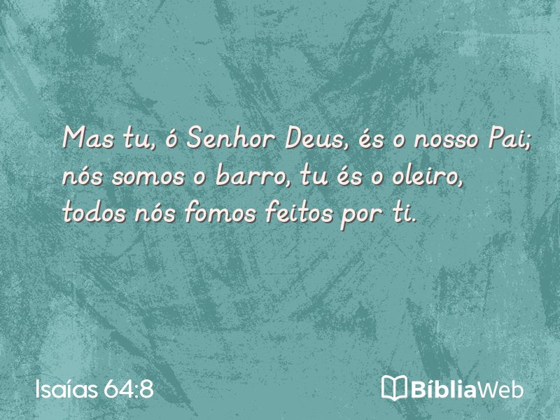 Isaías 64:8 em imagem para compartilhar