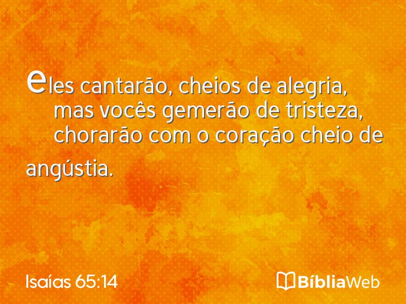 Isaías 65:14 em imagem para compartilhar