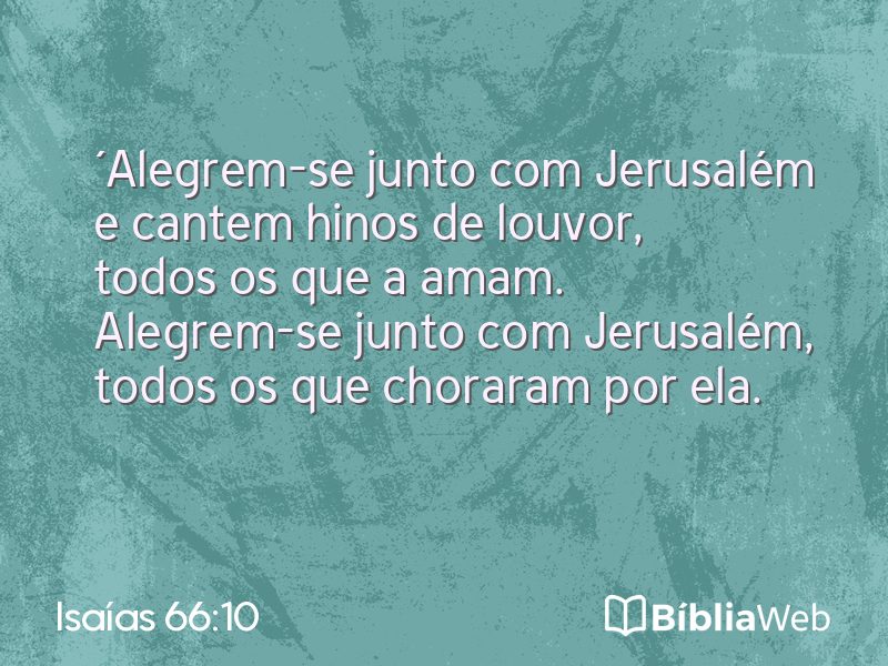 Isaías 66:10 em imagem para compartilhar