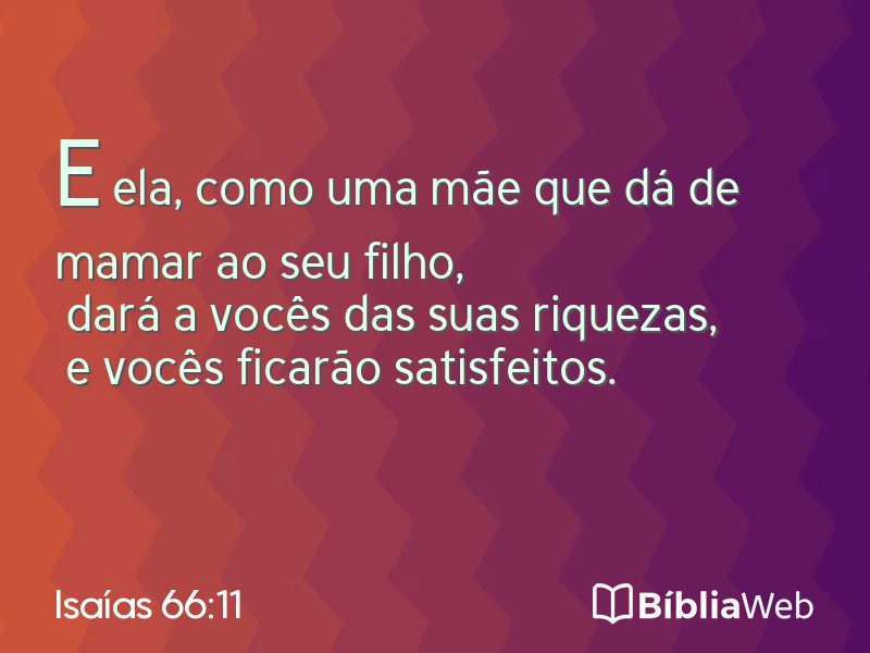 Isaías 66:11 em imagem para compartilhar