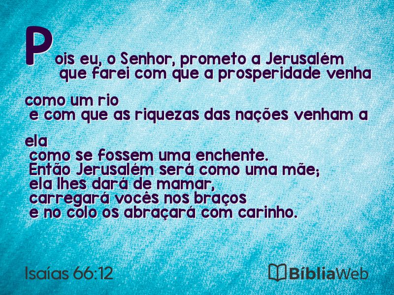 Isaías 66:12 em imagem para compartilhar