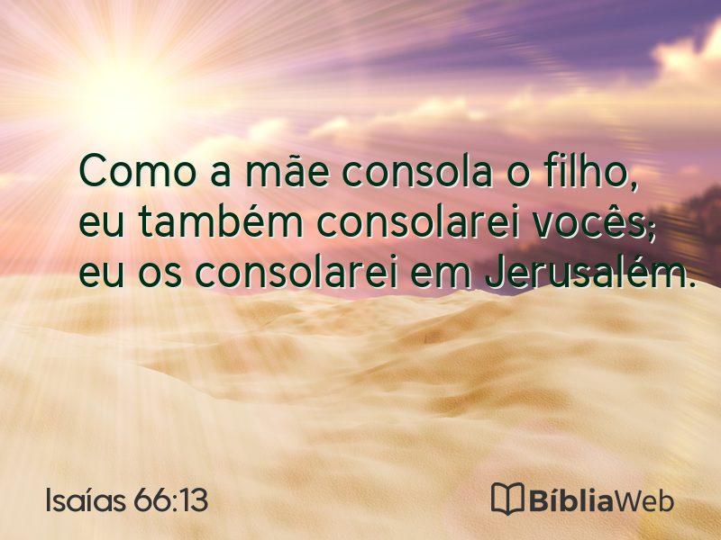 Isaías 66:13 em imagem para compartilhar
