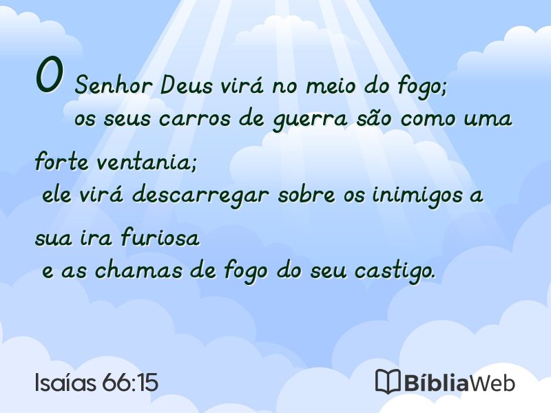 Isaías 66:15 em imagem para compartilhar