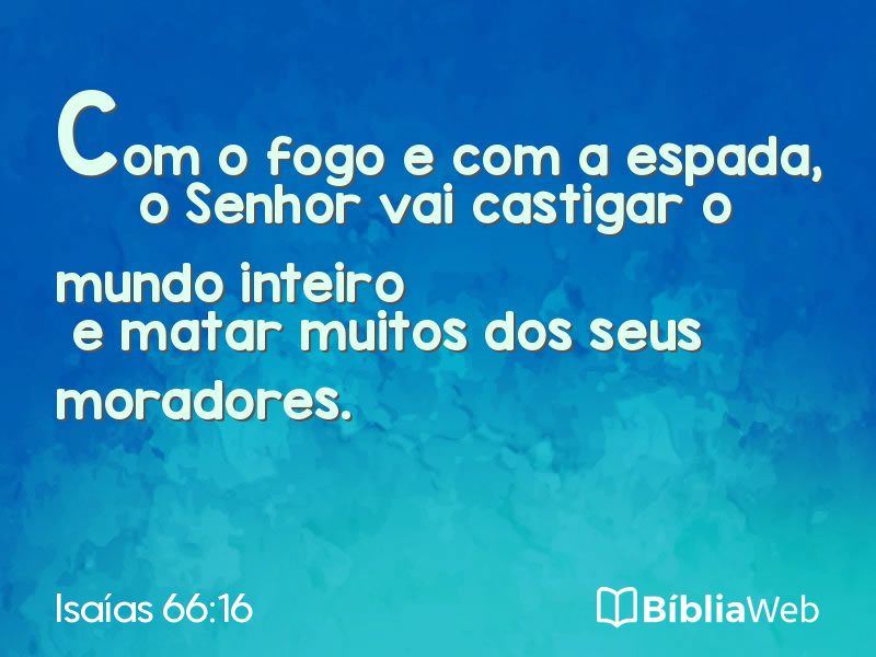 Isaías 66:16 em imagem para compartilhar