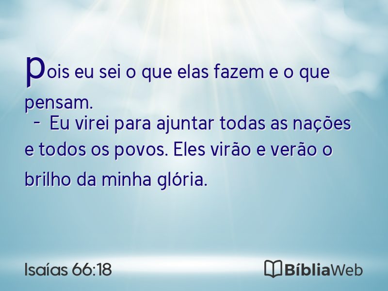 Isaías 66:18 em imagem para compartilhar