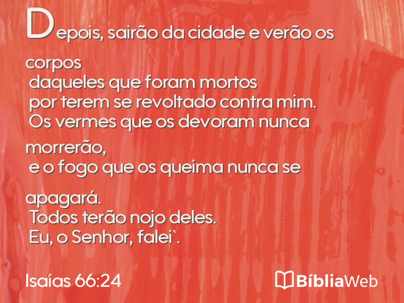 Isaías 66:24 em imagem para compartilhar
