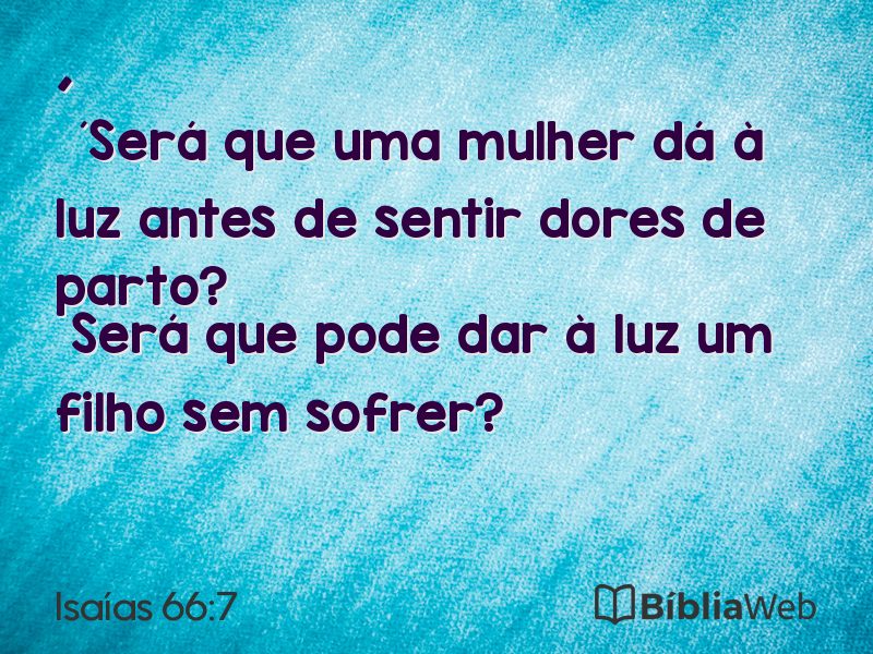Isaías 66:7 em imagem para compartilhar