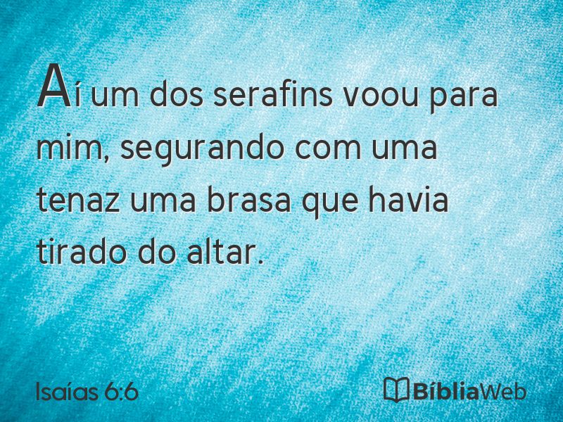 Isaías 6:6 em imagem para compartilhar