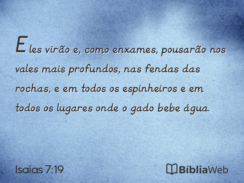 Isaías 7:19 em imagem para compartilhar