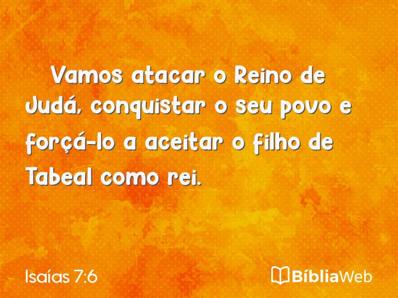 Isaías 7:6 em imagem para compartilhar