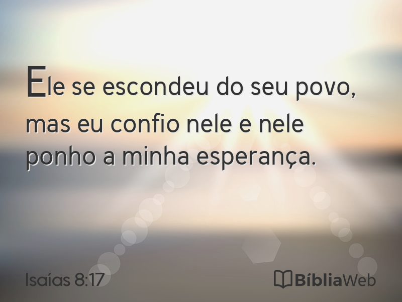 Isaías 8:17 em imagem para compartilhar