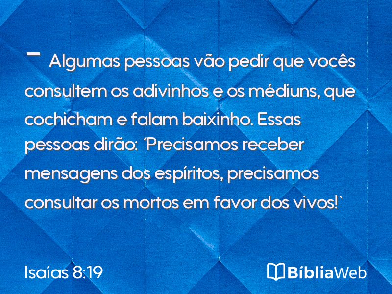 Isaías 8:19 em imagem para compartilhar