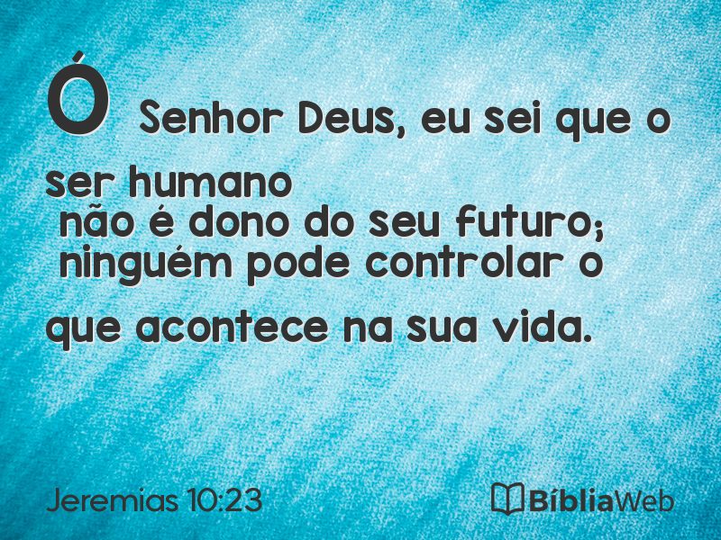 Jeremias 10:23 em imagem para compartilhar
