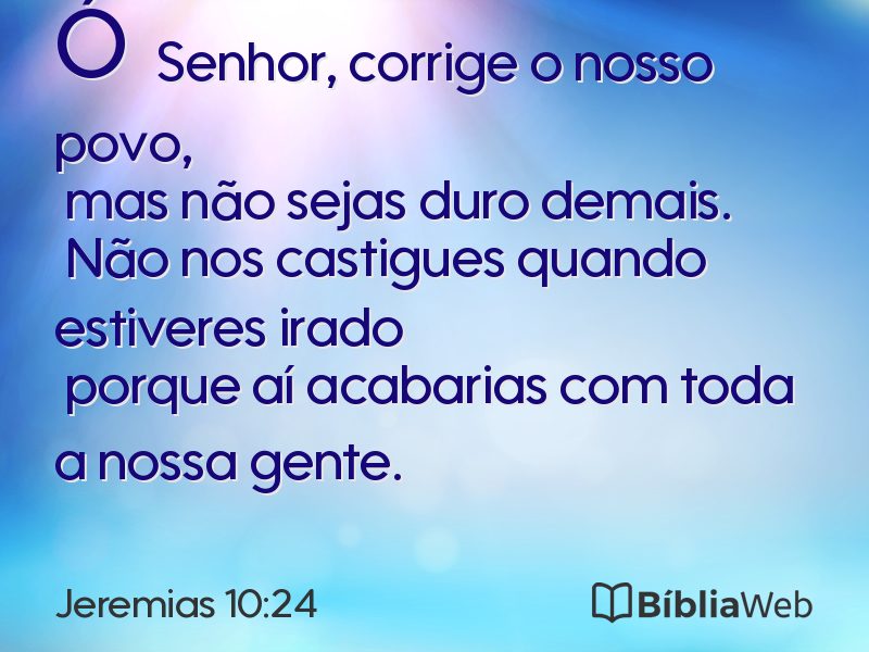 Jeremias 10:24 em imagem para compartilhar