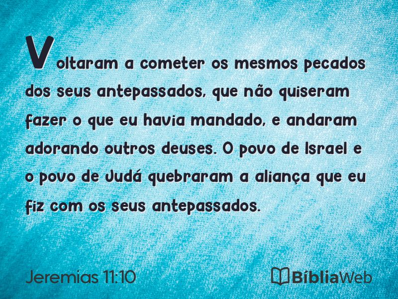 Jeremias 11:10 em imagem para compartilhar