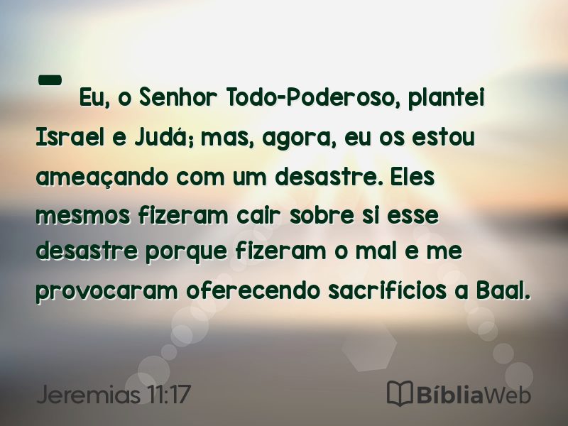 Jeremias 11:17 em imagem para compartilhar