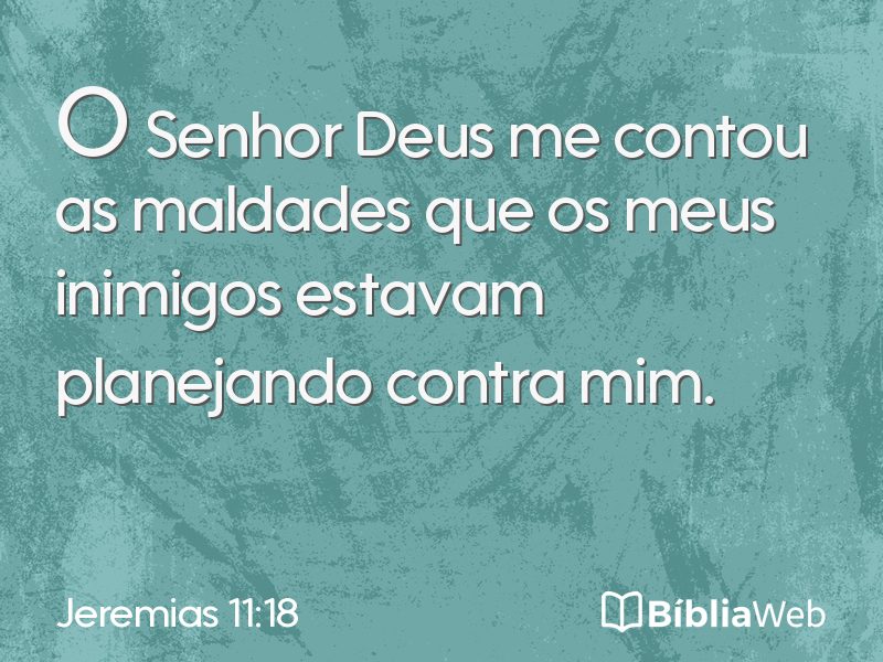 Jeremias 11:18 em imagem para compartilhar
