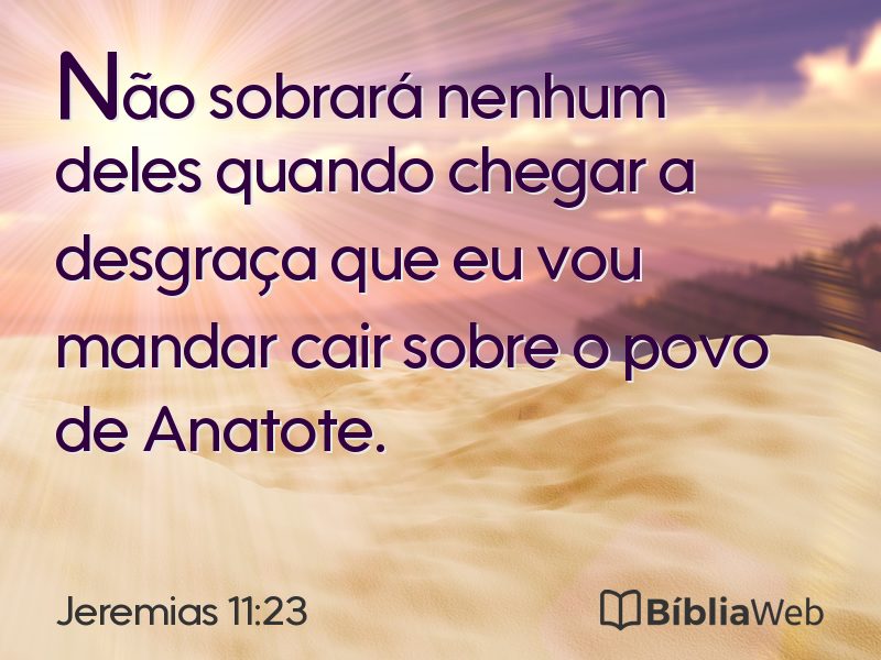 Jeremias 11:23 em imagem para compartilhar