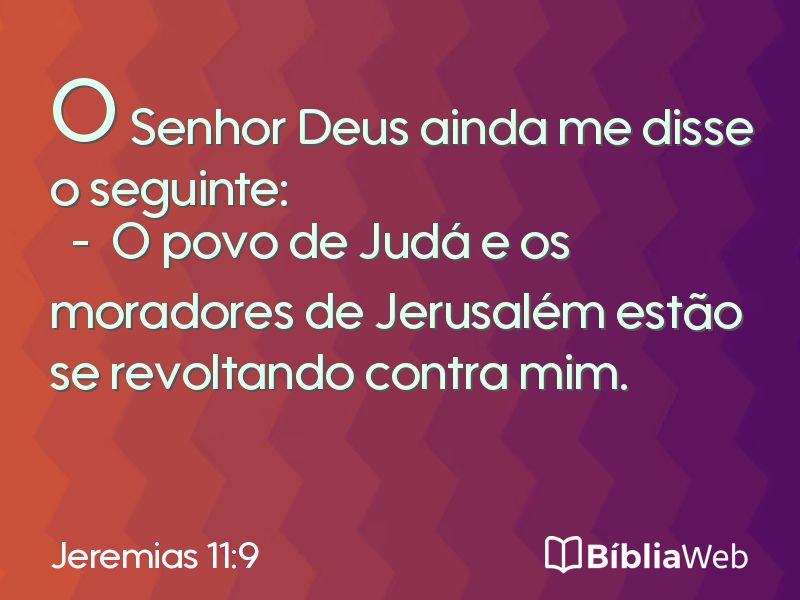 Jeremias 11:9 em imagem para compartilhar